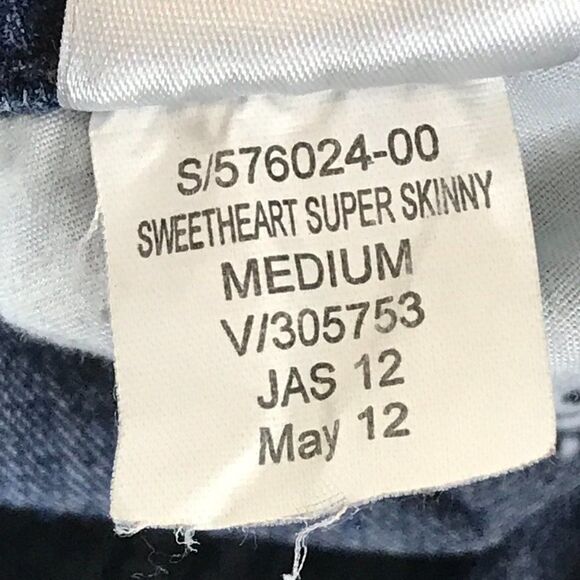 Old Navy Sweetheart Super Skinny Jeans Women's Size 2 Stretch Denim Pockets - Picture 11 of 11